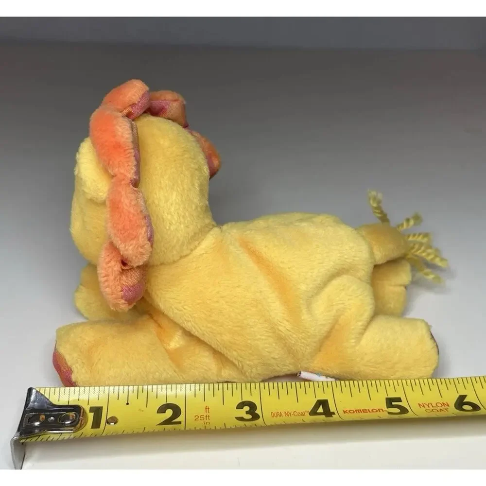 Vintage Gymboree Lion Plush Yellow Orange 5.5” Mini Small Stuffed Animal Lovey